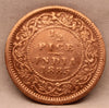 1/2 Pice Coin 1885 Victoria Empress Copper Coin