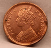 1/2 Pice Coin 1891 Victoria Empress Copper Coin