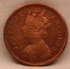 1/2 Pice Coin 1895 Victoria Empress Copper Coin