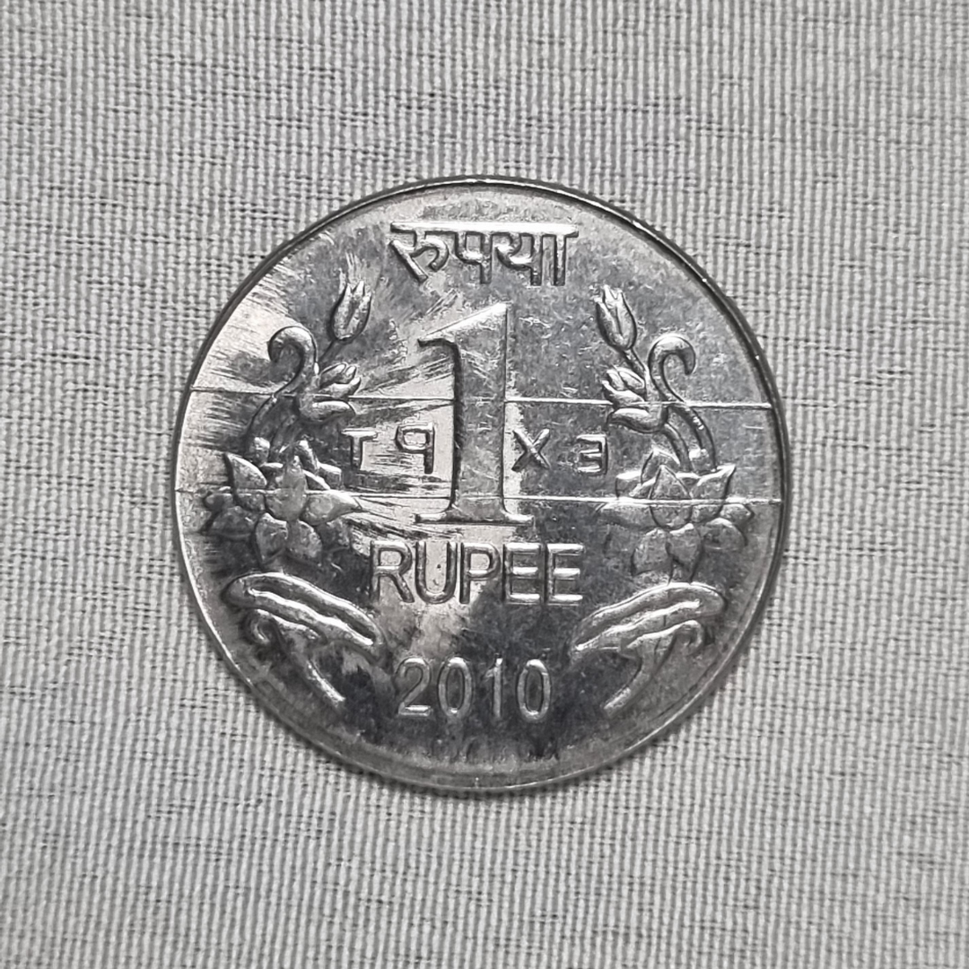 1 Rupee 2010 Republic Indian Steel Coin