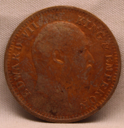 1\4 Anna 1906 Edward VII Bronze Coins