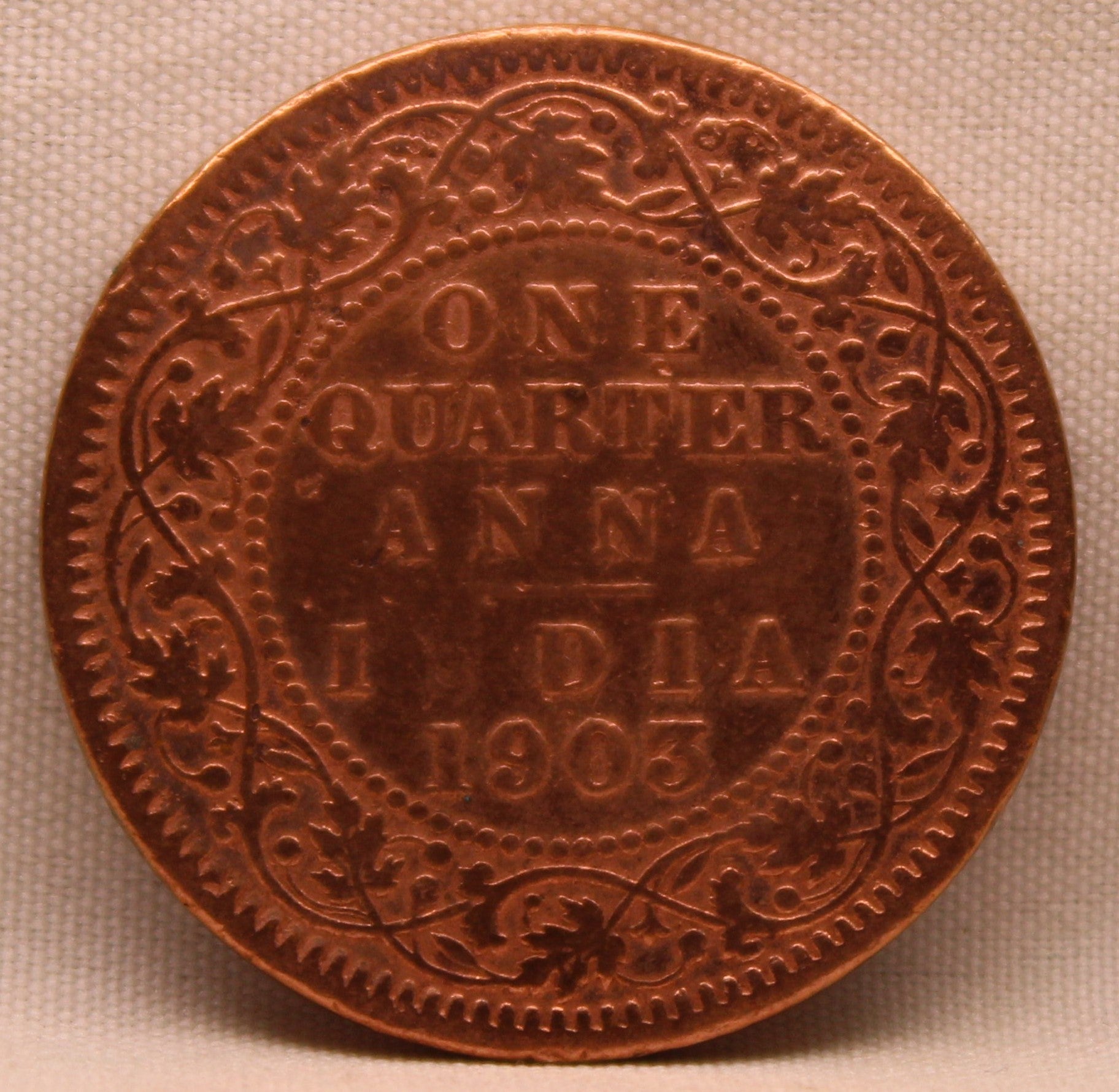 Quarter Anna 1903 Edward VII Copper Coins