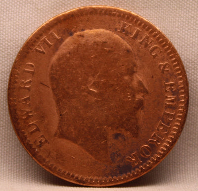 Quarter Anna 1904 Edward VII Copper Coins