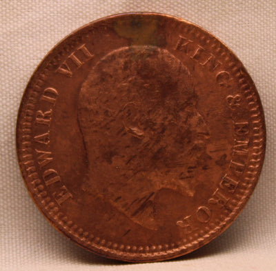 Quarter Anna 1904 Edward VII Copper Coins