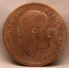 1\4 Anna 1907 Edward VII Bronze Coins