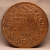 1\4 Anna 1908 Edward VII Bronze Coins