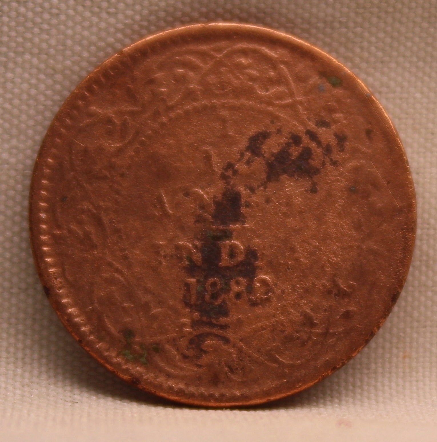 1/12 Anna 1882 Victoria Express Copper Coin