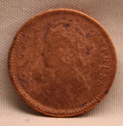 1/12 Anna 1882 Victoria Express Copper Coin