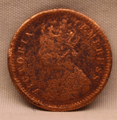 1/12 Anna 1884 Victoria Express Copper Coin