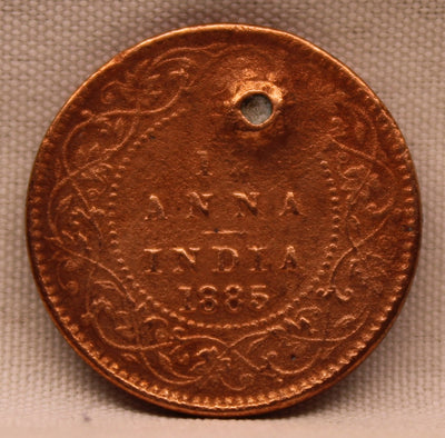 1/12 Anna 1885 Victoria Express Copper Coin