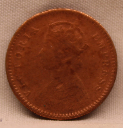 1/12 Anna 1889 Victoria Express Copper Coin