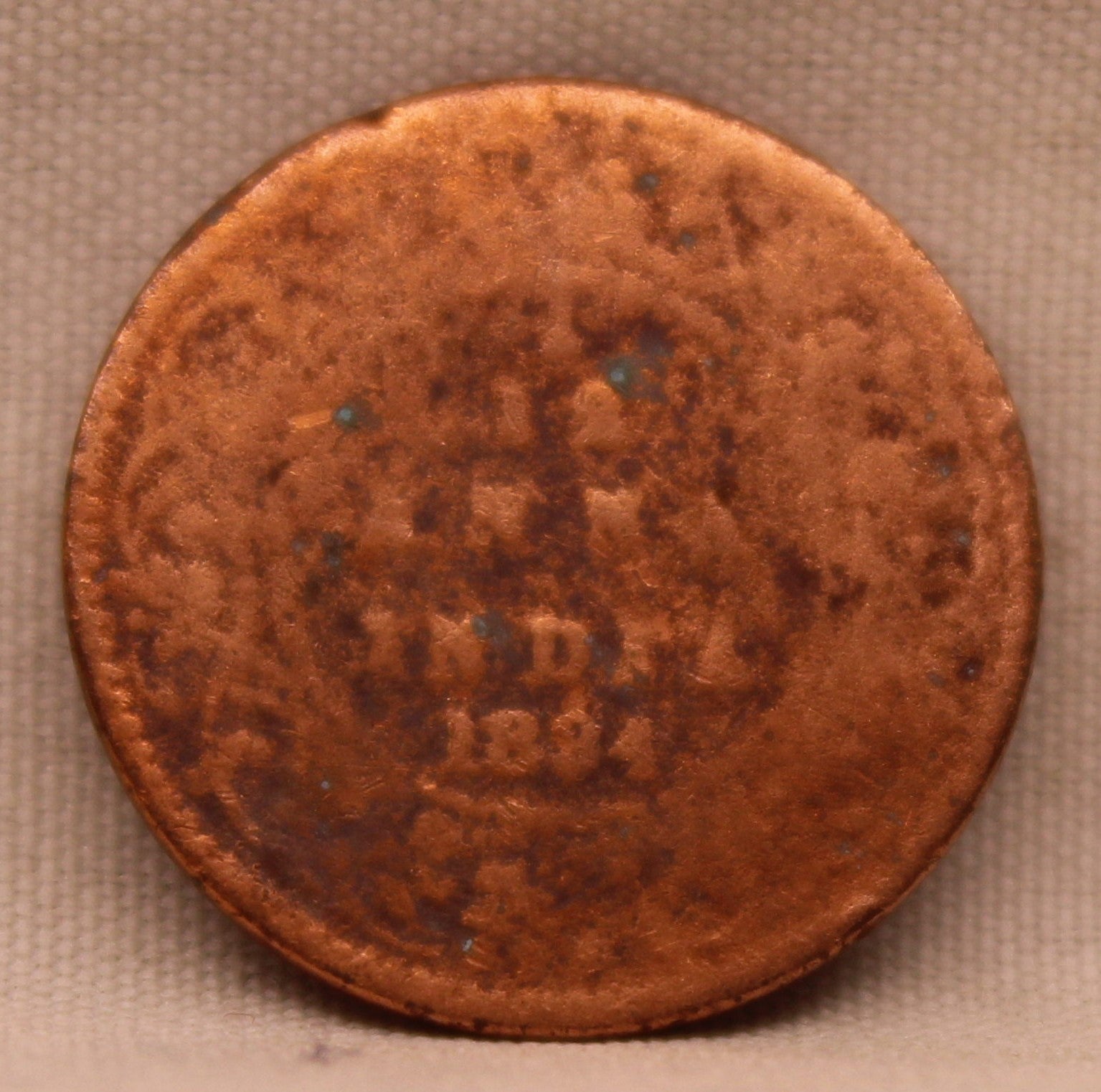 1/12 Anna 1894 Victoria Express Copper Coin