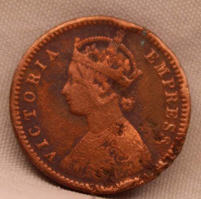 1/12 Anna 1899 Victoria Express Copper Coin