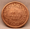 1/2 Pice Coin 1885 Victoria Queen Copper Coin