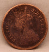 1/2 Pice Coin 1886 Victoria Queen Copper Coin