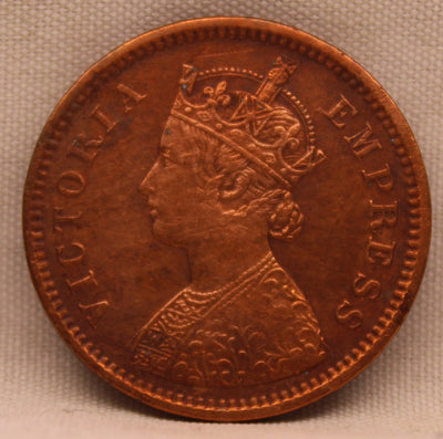 1/2 Pice Coin 1895 Victoria Queen Copper Coin