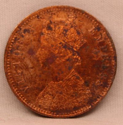 1/4 Anna 1882 Victoria Express Copper Coin