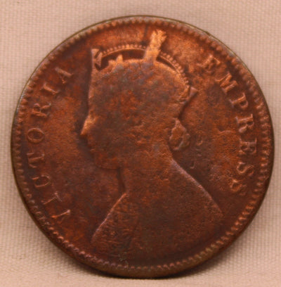 1/4 Anna 1883 Victoria Express Copper Coin