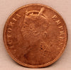 1/4 Anna 1885 Victoria Express Copper Coin