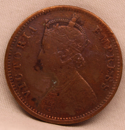 1/4 Anna 1889 Victoria Express Copper Coin