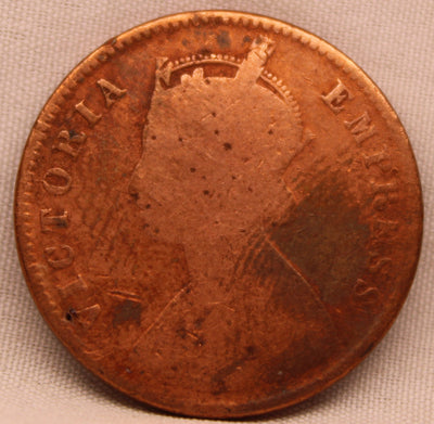 1/4 Anna 1894 Victoria Express Copper Coin