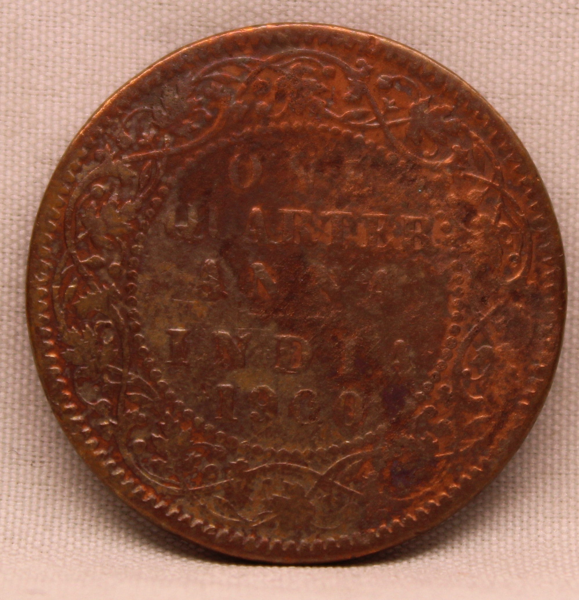 1/4 Anna 1898 Victoria Express Copper Coin