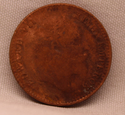 1/12 Anna Coin of Victoria Queen of Calcutta Mint of 1904 Copper