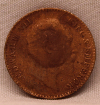 1/2 Pice Coin of King Edward VII of Calcutta Mint of 1903