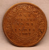 1/4 Anna Coin of King Edward VII of Calcutta Mint of 1907 Copper