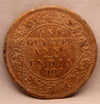 1/4 Anna Coin of King Edward VII of Calcutta Mint of 1908 Copper