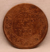 1/4 Anna Coin of King Edward VII of Calcutta Mint of 1909 Copper