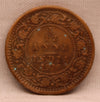 1\12 Anna 1916 George V Bronze coins