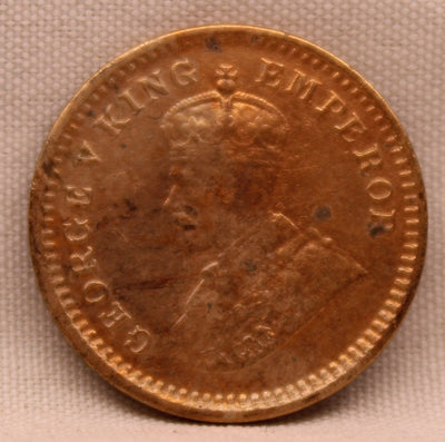 1\12 Anna 1918 George V Bronze coins