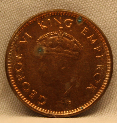 1/12 Anna Coin of King George VI of Bombay Mint of 1939 Copper-Nickel