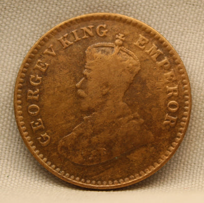 1\12 Anna 1923 George V Bronze coins