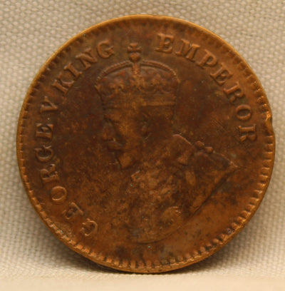 1/12 Anna 1928 George V Bronze Coin