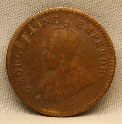 1\12 Anna 1921 George V Bronze coins