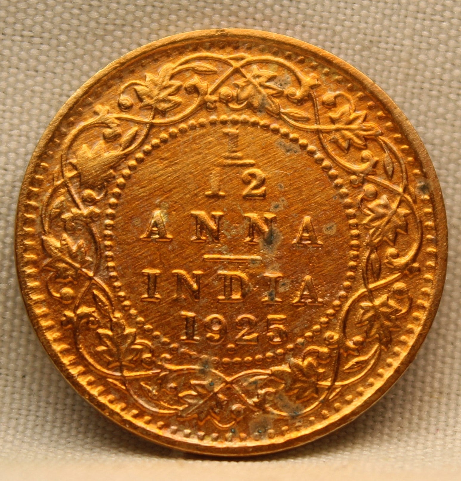 1\12 Anna 1925 George V Bronze coins