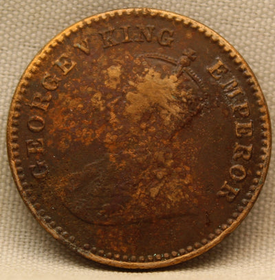 1\12 Anna 1923 George V Bronze coins