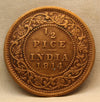 1\2 Pice 1914 George V Bronze coins