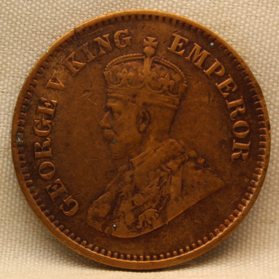 1\2 Pice 1915 George V Bronze coins