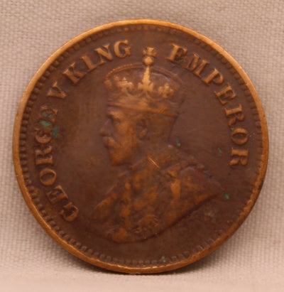 1\2 Pice 1922 George V Bronze coins