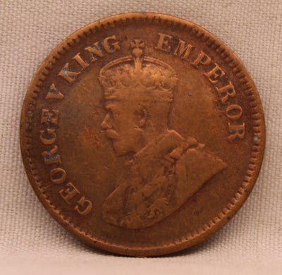 1\2 Pice 1923 George V Bronze coins