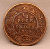 1\2 Pice 1924 George V Bronze coins