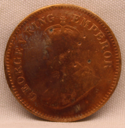 Half Pice 1915 George V coins