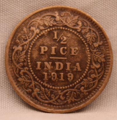 Half Pice 1919 George V Coins