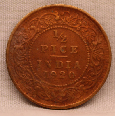 1/2 Pice 1920 George V Coins