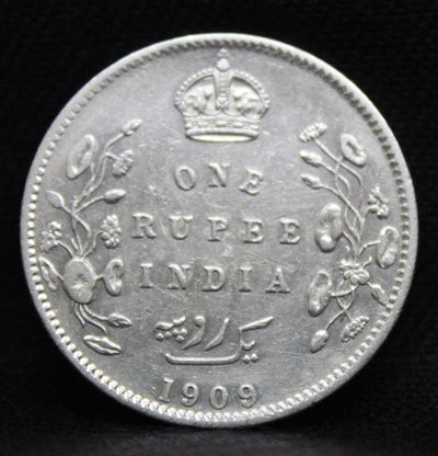 1909 One Rupee King Edward VII Bombay Mint