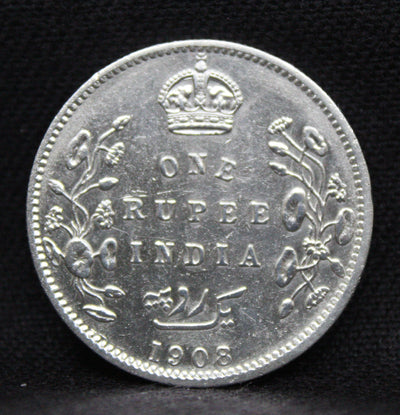 1908 One Rupee King Edward VII Bombay Mint