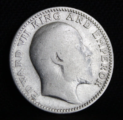 Half Rupee 1909 Edward VII Silver coins